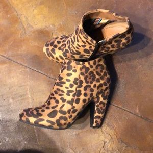 Leopard booties